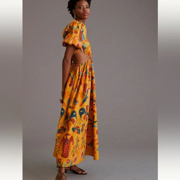 Farm Rio x Anthropologie tropical cut out maxi - Picture 2 of 7